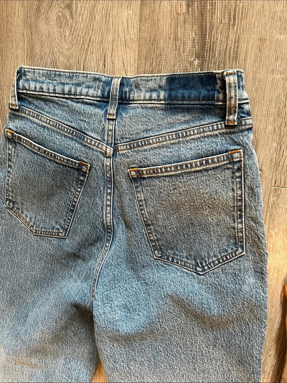 Abercrombie & Fitch 12" Ultra High Rise '90s Straight Leg Blue Jeans. 29 8r - Picture 7 of 12
